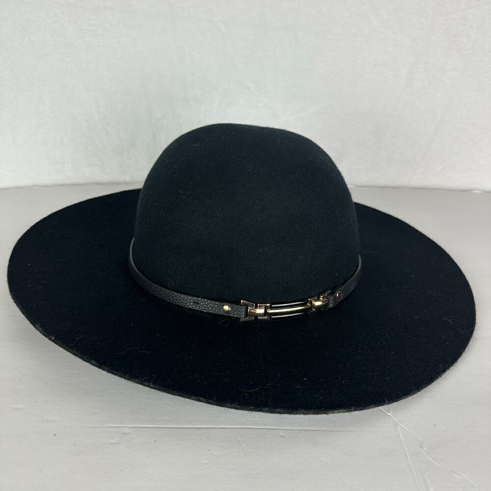 House of Harlow 1960 Wool Floppy Hat One Size Black